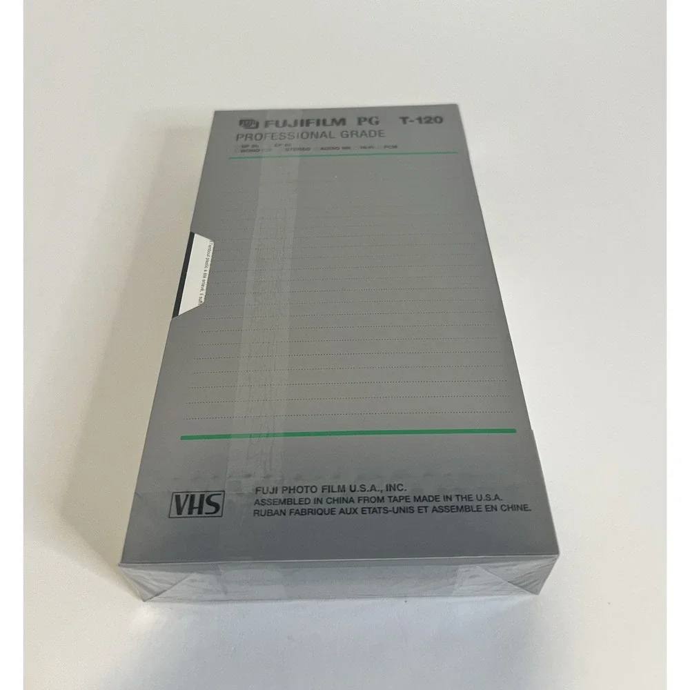 Lot of 4 New VHS Tapes Fujifilm Blank T-120 PG Series Professional Grade Sealed